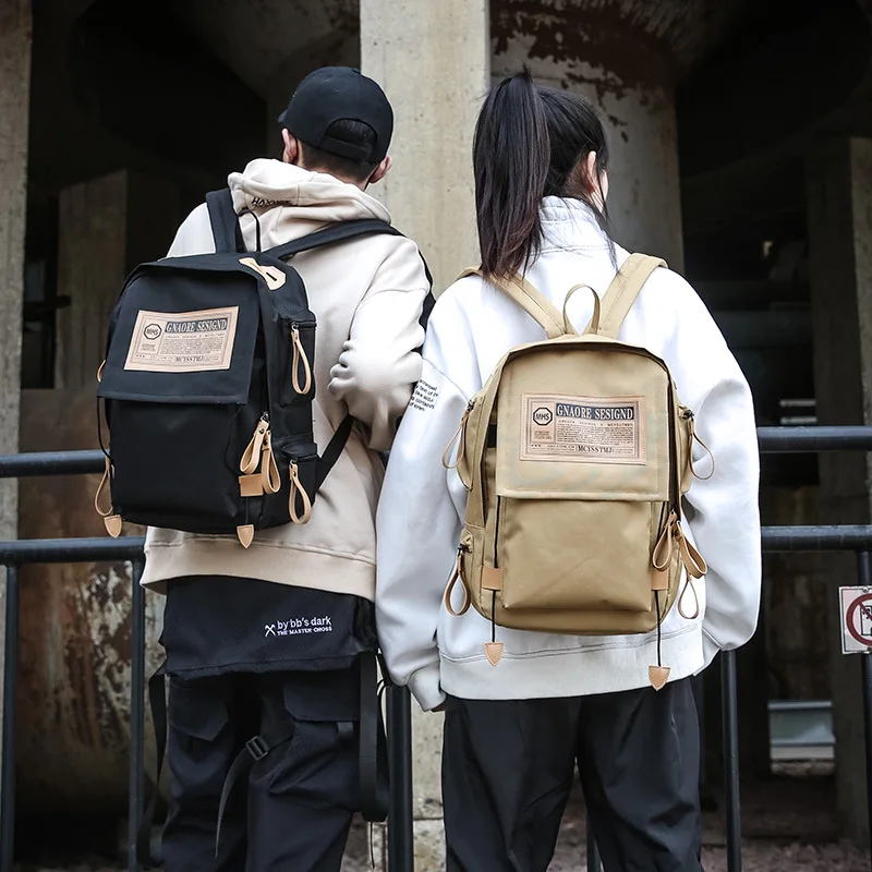 

Retro Tooling Backpacker Oxford Cloth Anti-theft Backpack Men And Women Couple Postman Bag
