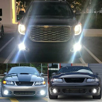 

Headlight Car Fog Lights 1 Pair 1200LM 9140 9145 2323 LED chip 100W 6000K White