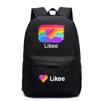 

Likee Backpack for Student Bookbag LIKEE Video App Backpack School Bags for Teenage Girls Travel Russian Styles Laptop backpack