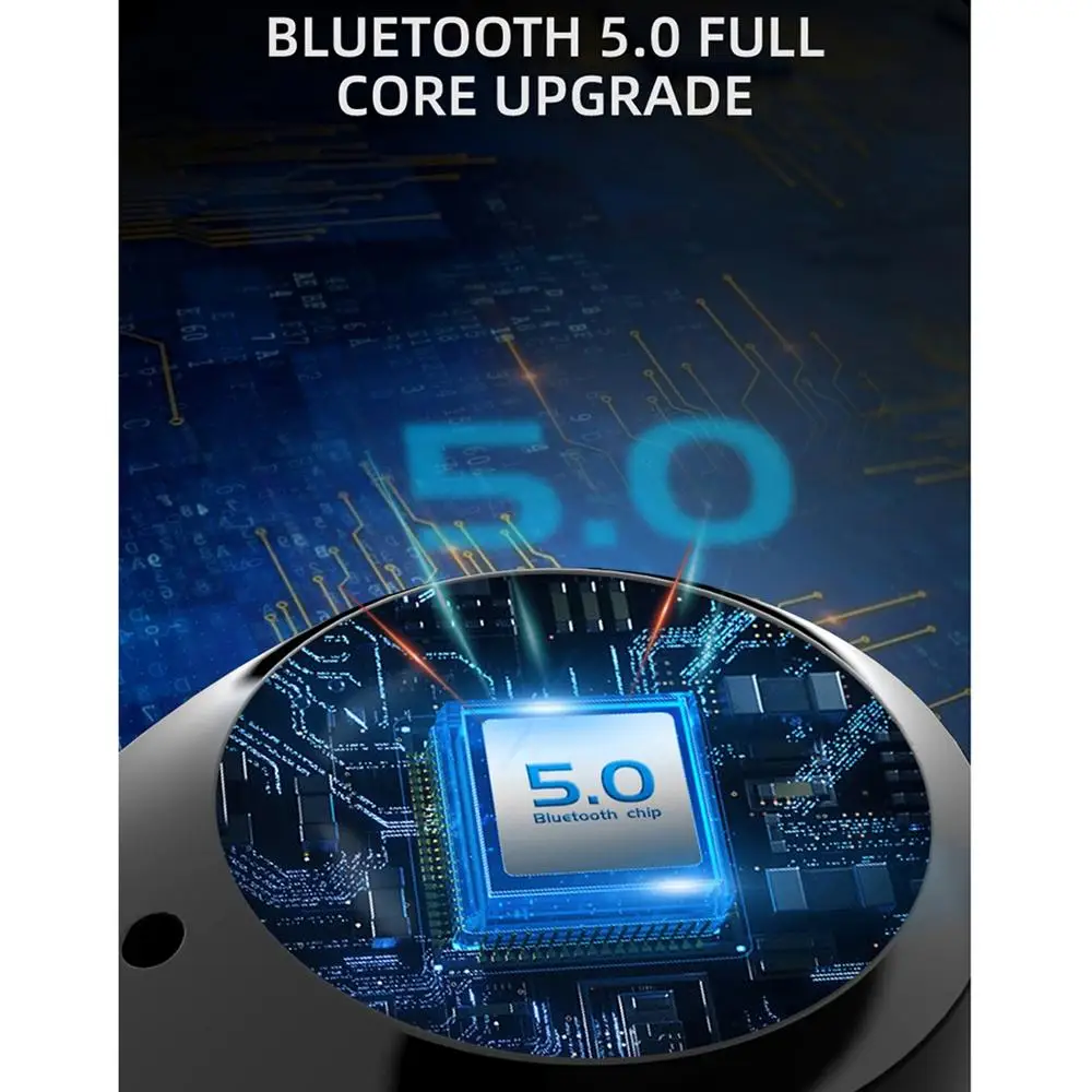 HAMTOD наушники-вкладыши TWS с IPX5 Водонепроницаемый Bluetooth 5,0 Невидимый Беспроводной Bluetooth наушники с зарядки чехол, Поддержка для звонков