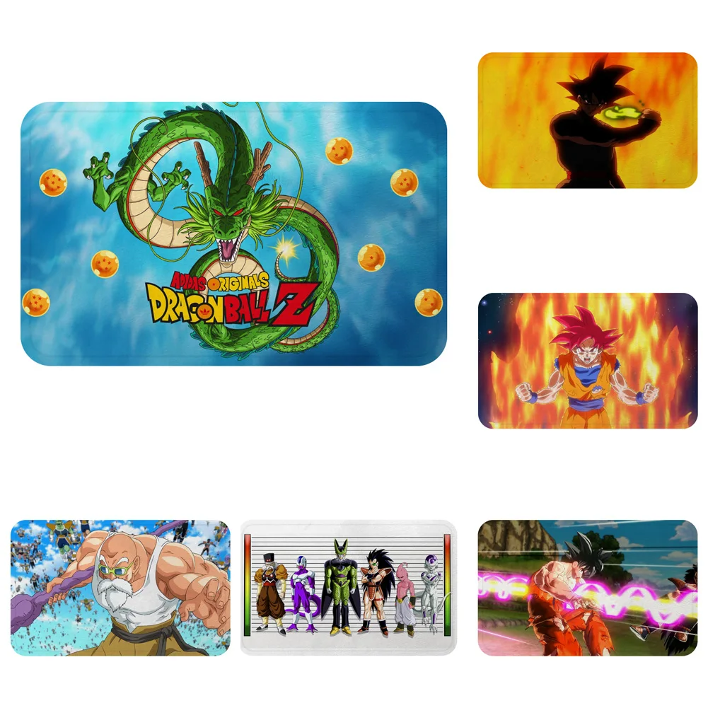 

Dragon Ball Son Goku Japan Cartoon Anime Mat Bath Carpet Decorative Anti-Slip Mats Room Car Floor Bar Rugs Door Home Decor Gift