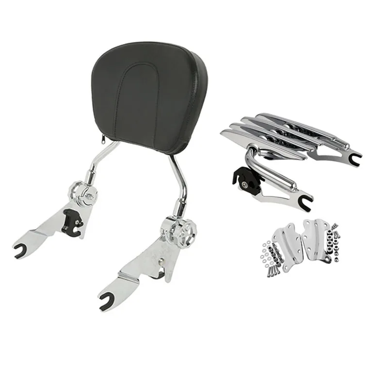 

Motorcycle Backrest Sissy Bar 4 Point Docking Hardware Kit For Harley Touring Road King Street Glide Road Glide 2009-2013