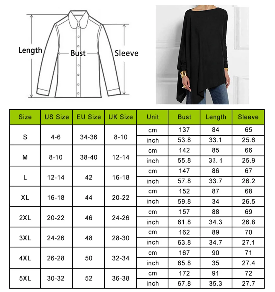 Irregular para Mulheres Topos e Blusas Casual o Pescoço Algodão Manga Longa Topo Feminino Túnica 2020 Primavera Tamanho Grande Blusa Camisa Mais 10 Blusas e Camisas