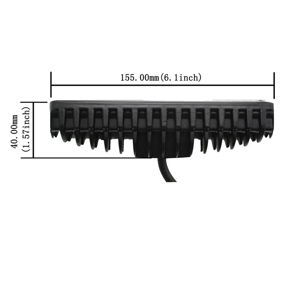6 дюймов 18 Вт светодиодный рабочий светильник светодиодный светильник бар светодиодный светильник Однорядный Точечный светильник внедорожник ATV противотуманный светильник внедорожный