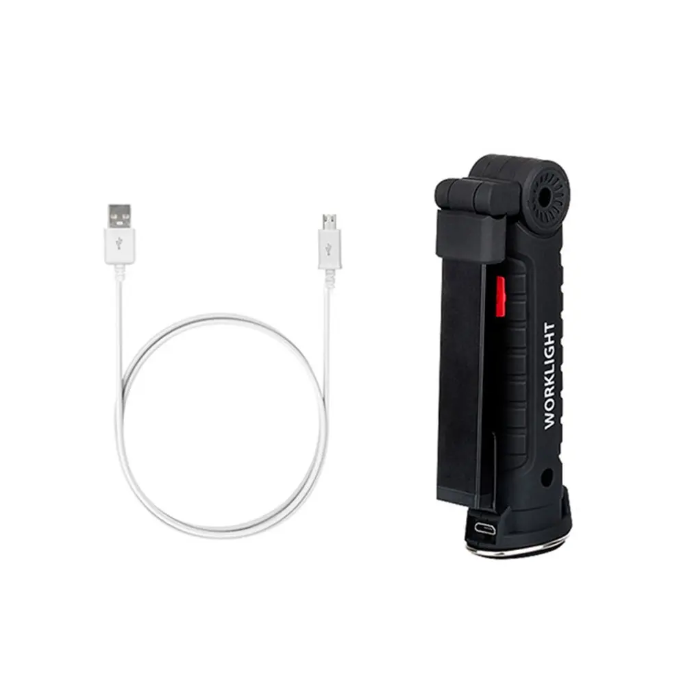 

COB LED Work Light Handheld Torch Cordless Folding Lights USB Rechargeable Emergency Portable Magnetic for Outdoor Factory