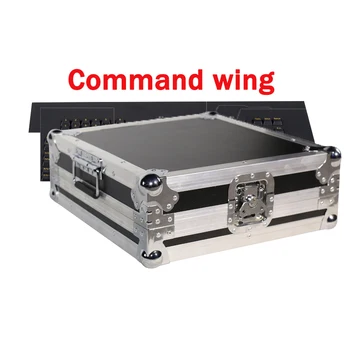 

Free shipping MA Fader wing command wing stage effect light controller console with flight case for DJ disco fader