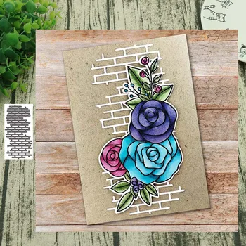 

Metal Cutting Dies Background bricks Embossing Scrapbooking Stencil Craft Cut Die For DIY Card Crafts Handmade