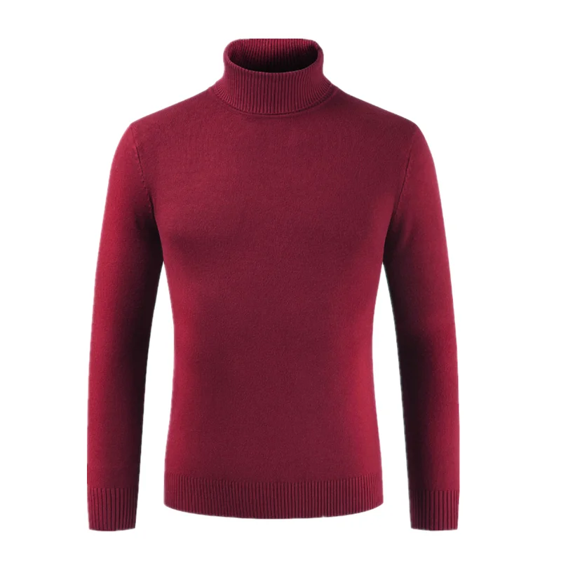 NEGIZBER 2019 Winter Clothes Men Sweater Solid Slim Fit Cashmere Turtleneck Men Casual Warm Sweater Mens Turtleneck Pullover