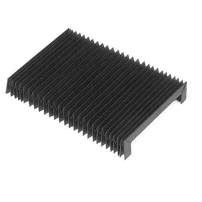 

CNC Machine Flex Stretched Accordion Shaped Rubber Dust Cover Black