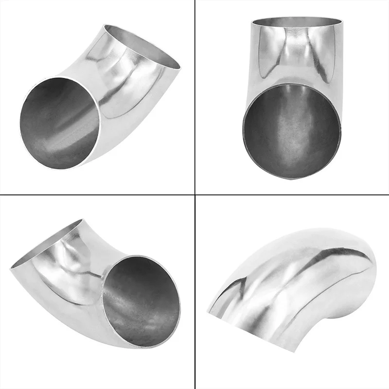 

51mm Stainless Steel 90° Weldable Exhaust Bend Elbow Pipe Durable Repair Parts