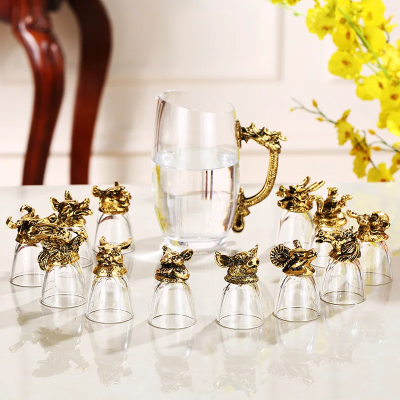 12 зодиака ликер очки классные чашки и кружки креативные посуда для напитков