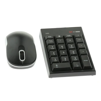 

2.4G Wireless Numeric Keypad & Optical Mouse Combo for Desktops Laptops