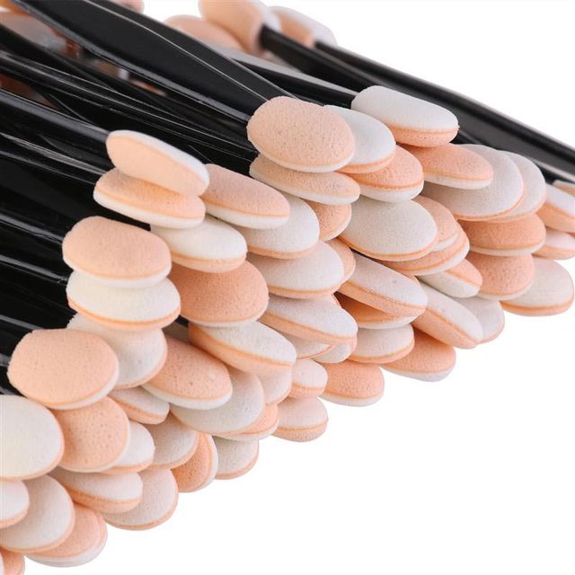 Disposable Eyeshadow Brush Dual Sided Sponge Nylon Sets Make up Eye Shadow Brushes For Cosmetic Applicator Makeup