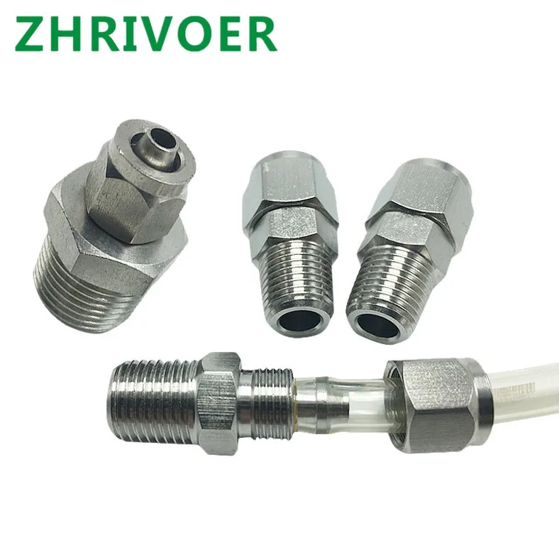 Trachea Быстрый винтовой соединитель медные пневматические компоненты быстрый