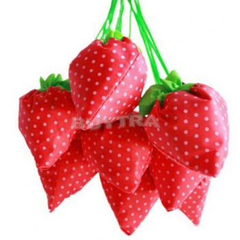 

1Pcs Cute Cartoon Storage Bag Hot Selling Foldable Strawberry Shopping Bag Several Colors Wholesale