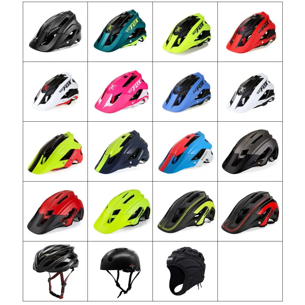 Batfox Сверхлегкий велосипедный шлем для велоспорта цельнолитый горного