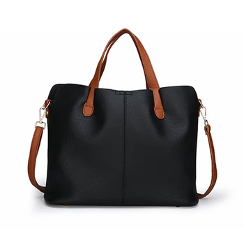 

Handbag Shoulder Bag Women's Solid Leather Polyester Lined Dark Brown Double Hand Strap Single Shoulder Strap Crossbody Handbag