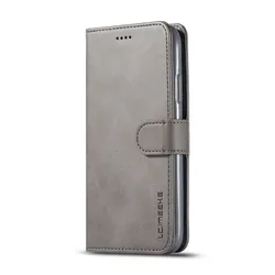 Luxurious Leather Flip Wallet Phone Case - Premium Protection Cover for iPhone 12 Mini (GRAY)