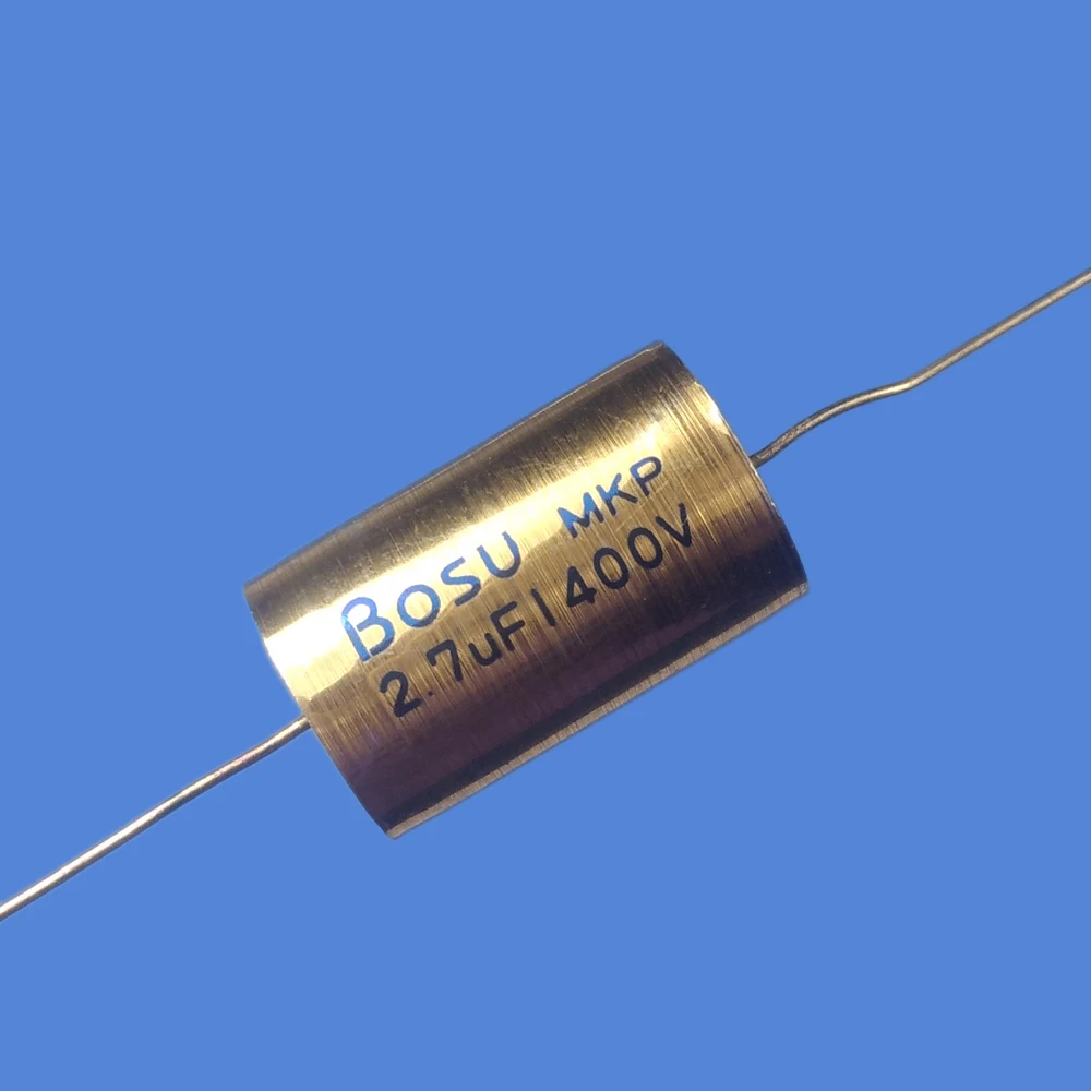 2pcs 1.0uF-4.7uF 400V MKP Metallized Polypropylene Film Non-Polarity Capacitor for Speaker Frequency Divider Amplifier Crossover