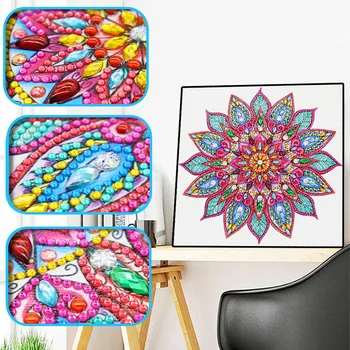 

Shaped diamond painting religious mandala icon diamond embroidery