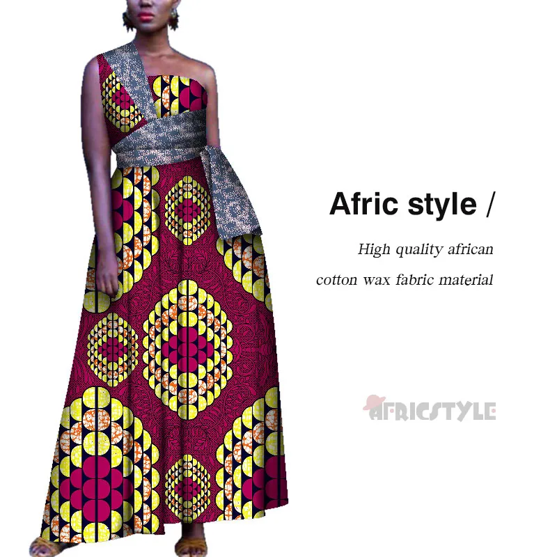 Африканские юбки для женщин 2019 без рукавов наивысшего качества Базен riche стиль африканская лучшая модель одежды WY5353