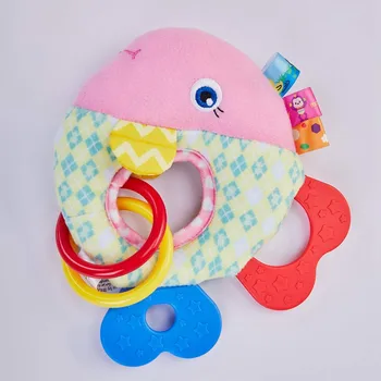 

HAPPY MONKEY 0-3 Y Baby Rattles Hand Bell Toy Animals Plush Baby Rattle Gift Cradle Infant Toys