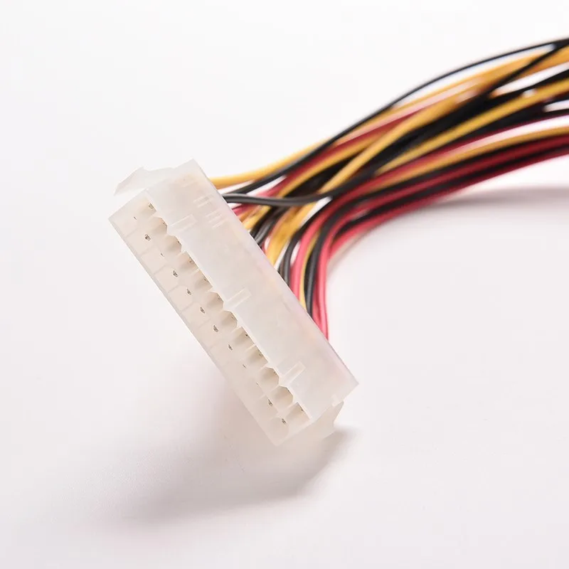 Красочные 30 см ATX 24 Pin штекер 24Pin женский источник питания кабель-удлинитель Внутренний ПК PSU TW мощность свинцовый разъем провода