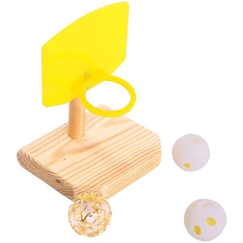 

Bird Toys, Bird Trick Tabletop Toys, Training Basketball Stacking Color Ring Toys Sets, Parrot Chew Ball Foraing Toys