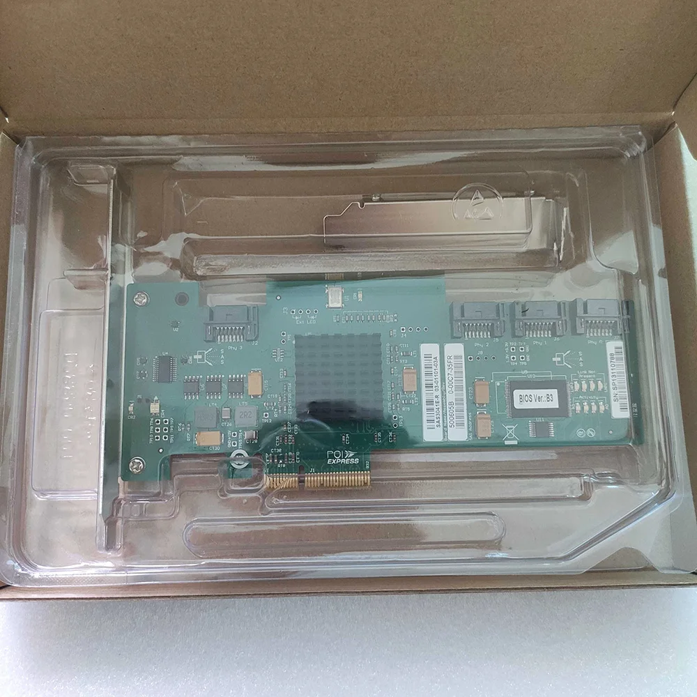 Новый LSI SAS3041E R 4 Port 1064E B3 Chip SAS/SATA 3 ГБ/сек. PCIe RAID Controller|Компьютерные кабели и разъемы|