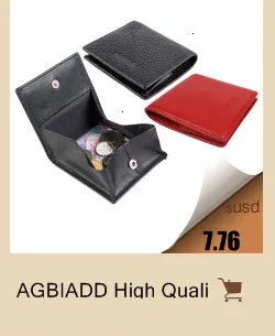 AGBIADD тонкий кошелек RFID передний карман бумажник минималистский безопасный тонкий кредитный держатель для карт B564-50