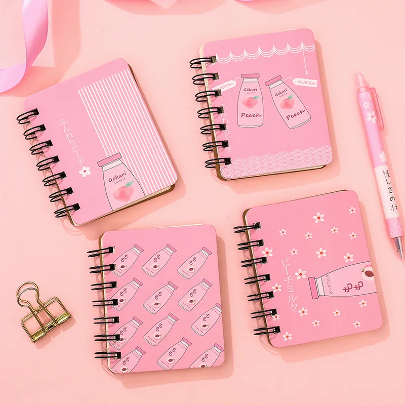 Авокадо ноутбук Kawaii порядок дня 2020 катушка sketchbook портативный планировщик caderno