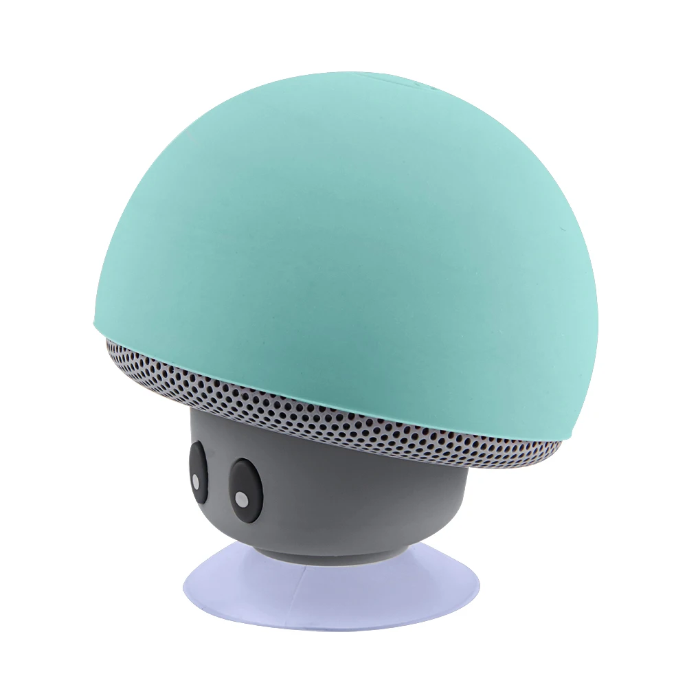 Green Мини беспроводной Bluetooth динамик Портативный грибной НЧ-динамик сабвуфер s Громкая связь с микрофоном для смартфона ПК планшета - Цвет: Green