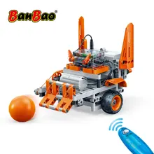 BanBao робот с датчиком движения и дистанционным управлением, эксперимент, развивающая модель, строительные блоки, детские игрушки 6925