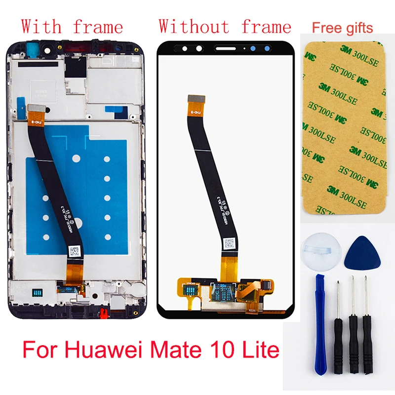 

For Huawei Mate 10 Lite LCD Display Panel Touch Screen Digitizer Assembly With frame For LCD huawei Nova 2i RNE-L21 Replacement
