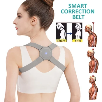 

Smart Back Posture Corrector Back Intelligent Vibration Reminder Brace Support Belt Shoulder Training Belt Correction Spine Back