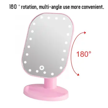 

20 LED Makeup Mirror 10X Manifying Cosmetic Mirror Touch Screen USB Charging Makeup Mirror Cosmetic Tool