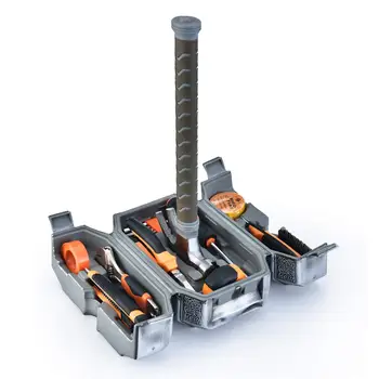 

Avengers marrvel Legends Series Mjolnir Hammer Tool Kit, Daily Repair Filled Household Tool Case Pliers ect DIY Repair Kits