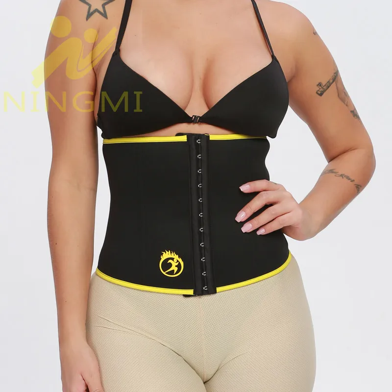 NINGMI Body Shapers тонкий талии тренажер для женское неопреновое сауна ремень сжигание жира пояс для корректирования талии пояса утягивающие Корректирующее белье