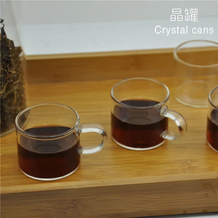 Creative Glass Teacup Customizable Borosilicate with Handle Transparent Tea Cup Home Daily Glass Small Teacup Wholesale