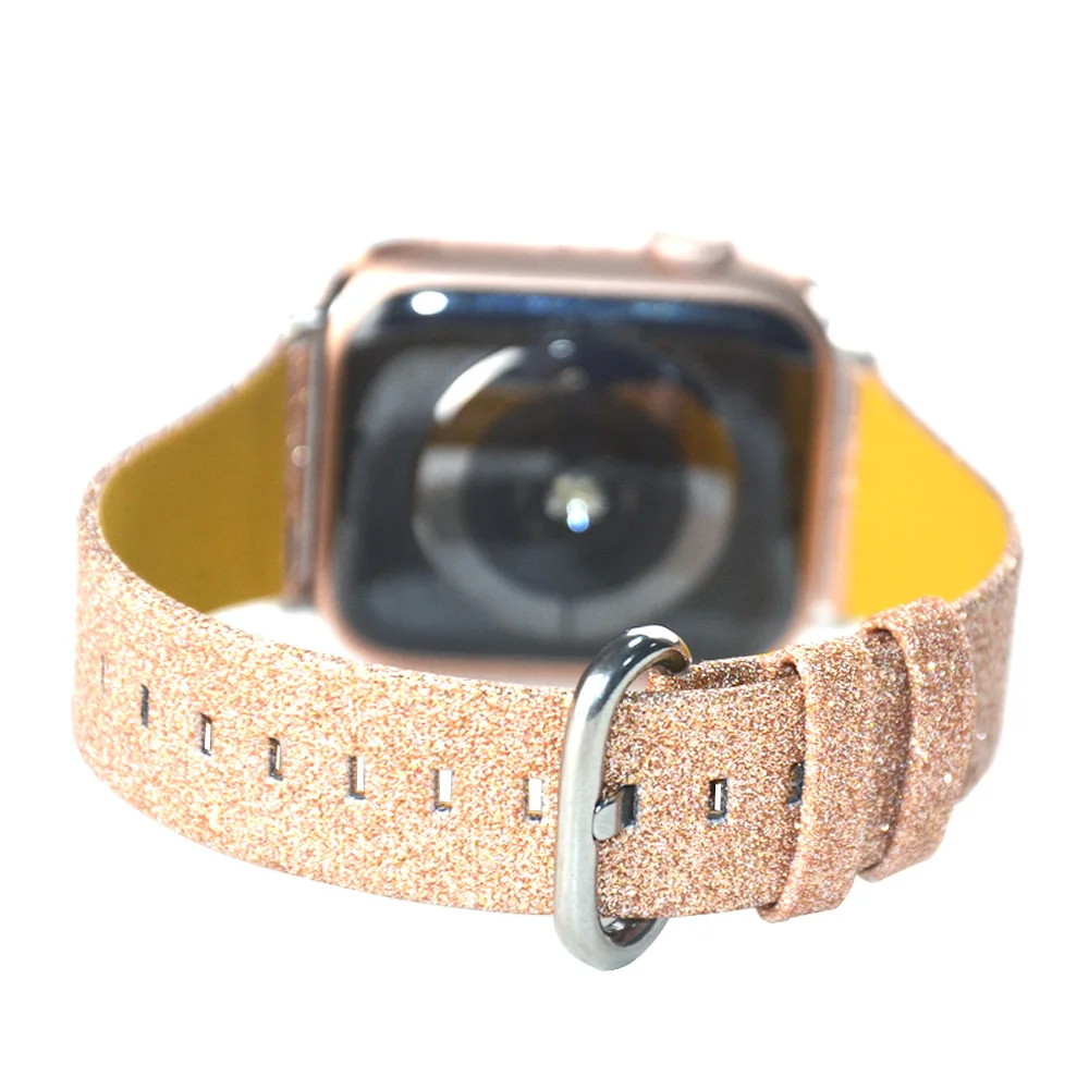 Высококачественный сменный ремешок для часов Apple Watch 5 4 ремешок 44 мм 40 мм модный кожаный ремешок для iWatch 3 2 1 42 мм 38 мм