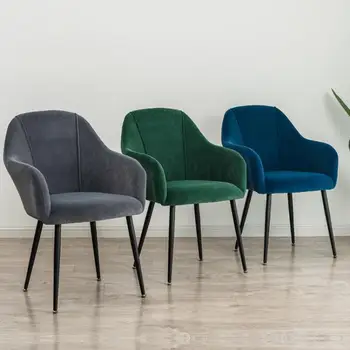 

Light Luxury Northern Europe Net Red Dining Chair Domestic Stool Back Chair Modern Simple Iron Art Makeup Chair Bedroom Desk