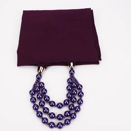 H38f2a0e2785a4d0c9dd110f5c8e37d74h Women Shawl Hijabs Pendant Necklace Scarf Women Solid Color Shawls Jewelry Scarf Female Stole Beach Trip Accessories Scarves Mallzona
