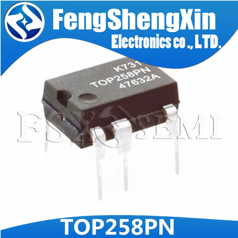5 шт./лот TOP258PN TOP258EN DIP-7 TOP258 интегрированный автономный коммутатор IC | Электронные
