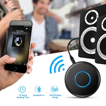 

Hands-free Wireless bluetooth 4.1 Receiver Mini Audio Adapter for Sound System Car Stereo Family Audio Music Phone Chatting