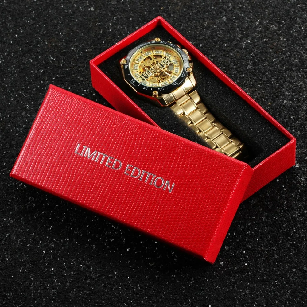 Победитель официальный Ограниченная серия черный/красный коробка роскошные мужские и женские часы Чехол Рождество год Подарочная коробка для VIP индивидуальный логотип коробка