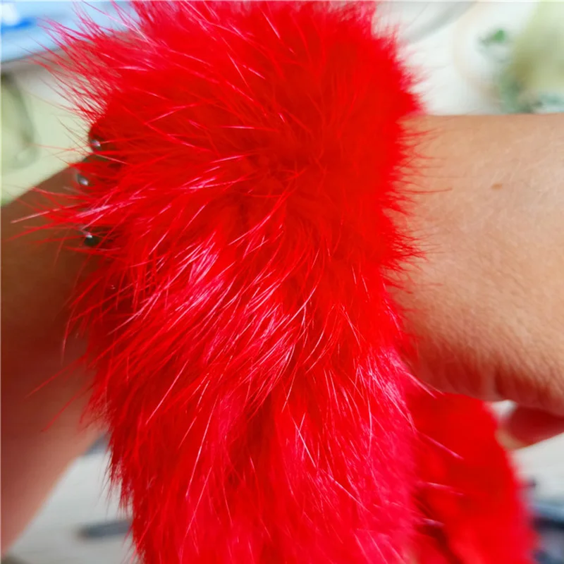 1 м кроличий мех отделка Кружева аксессуары для одежды DIY ручной работы шитье свитер пальто капюшон шляпа материалы для украшения