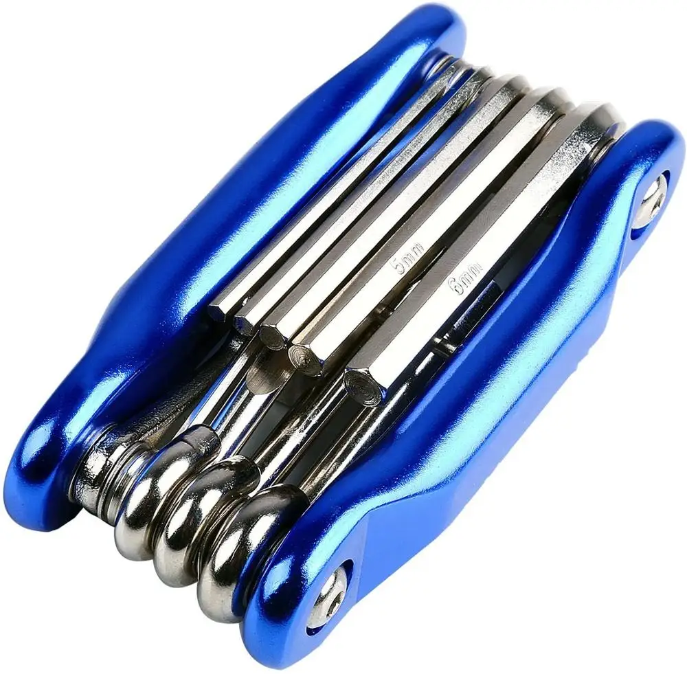 Bike Multi Fixing Tools,Portable Compact Multifunctional Mountain Bike Cycling Allen Key Wrench