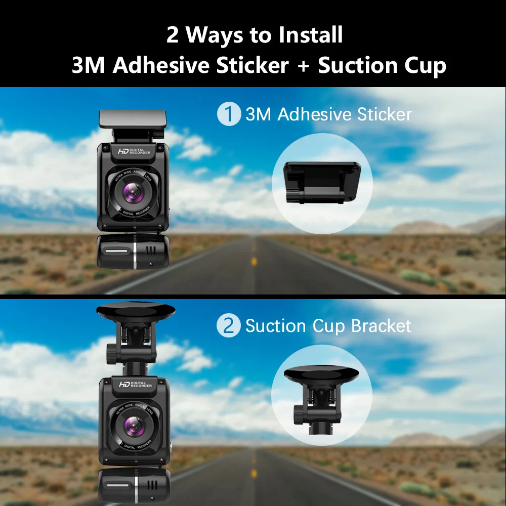 Скрытый Автомобильный видеорегистратор Mini 4K 2160P с двумя объективами Wi Fi GPS Novatek 96663