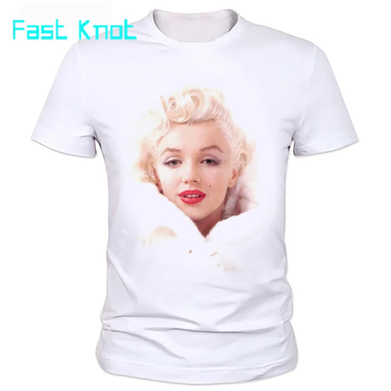 Marilyn Monroe t shirts Top Tees Shirt Sexy Star Design Short Sleeve O