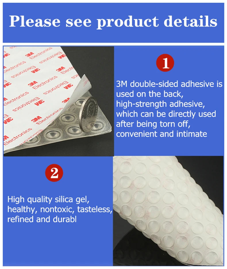 Cabinet Door Bumper Of Various Size Of Silicone Material For Kitchen Cabinet Self-adhesive Damper Pad For Door Stopper Cabinet Door Bumper Of Various Size Of Silicone Material For Kitchen Cabinet Self-adhesive Damper Pad For Door Stopper